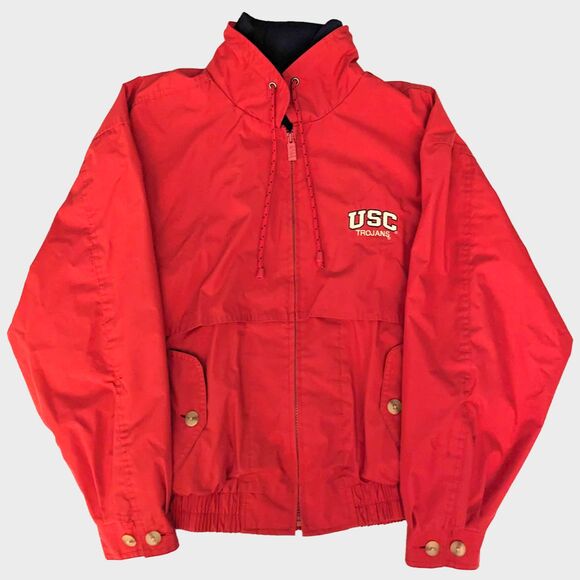 Vintage USC Trojans Windbreaker Jacket Mens S Collegiate Gorpcore 90s University - Picture 1 of 9